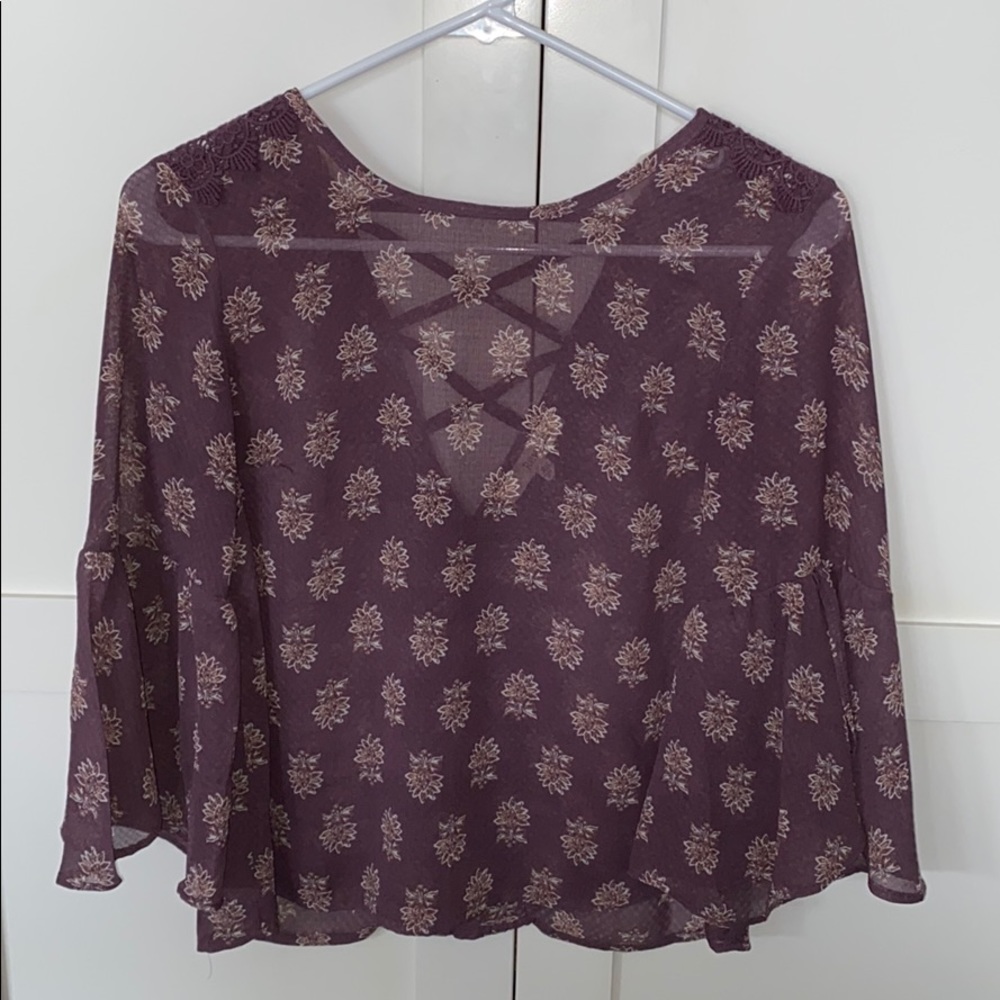 Rewind Purple Lace Pheasant Top